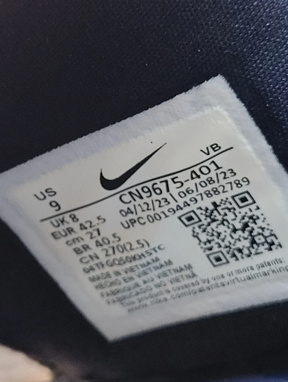 Nike Victori One Navy Slides Mens Size 9 Comfort Gym Casual Slip On Athleisure